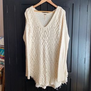 Free people tunic knit sweater